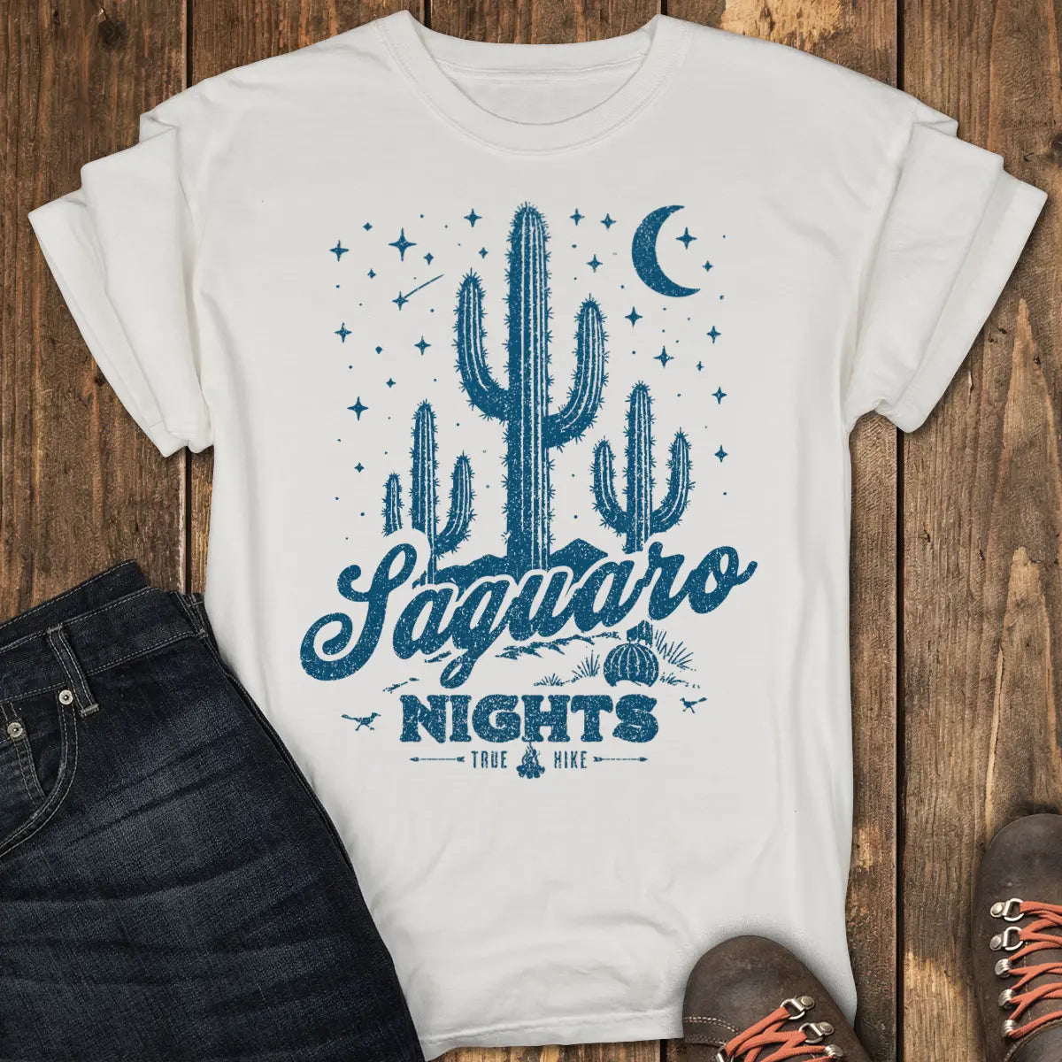 Saguaro Nights Tee - White