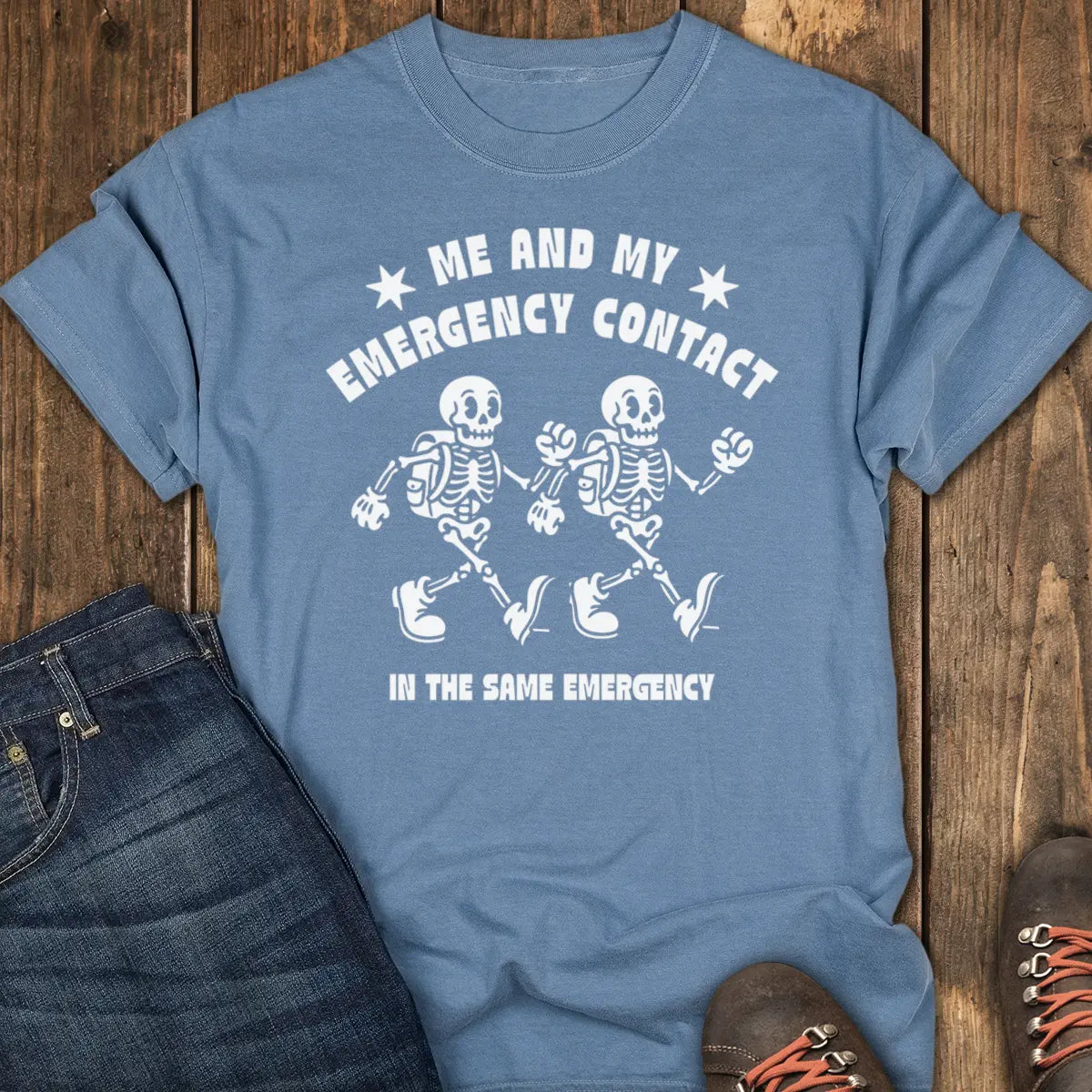 Same Emergency Tee - Blue Jean