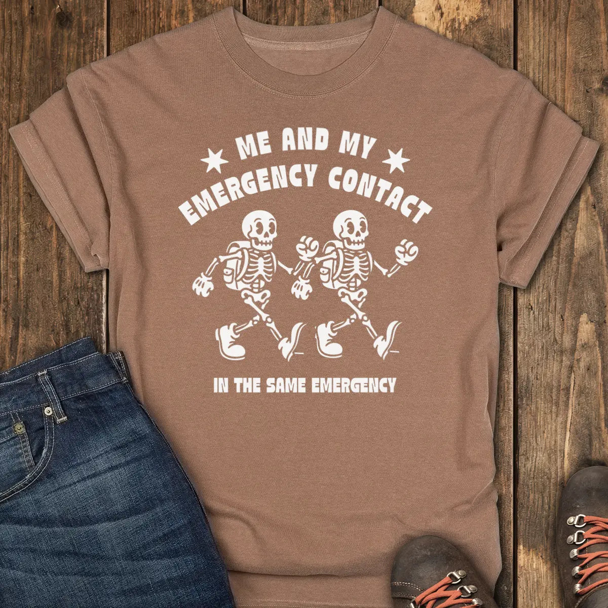 Same Emergency Tee - Espresso