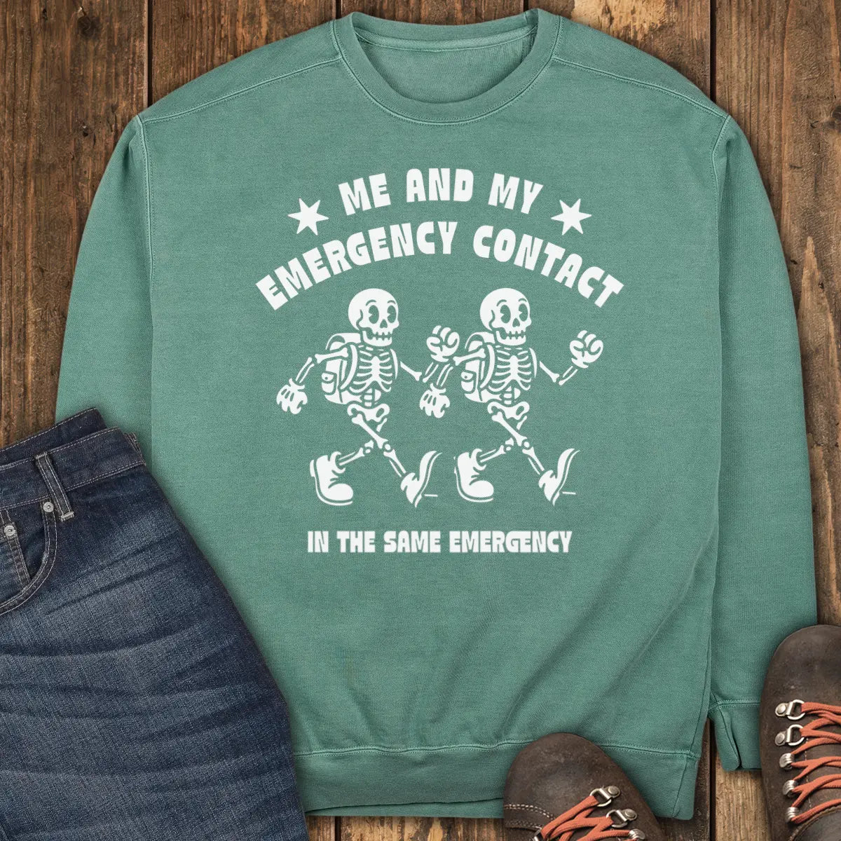 Same Emergency Sweatshirt - Light Green