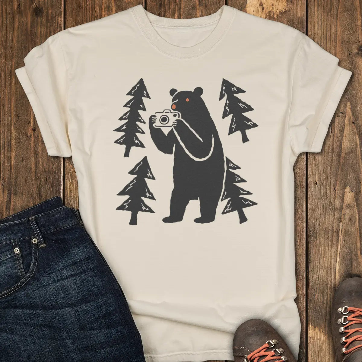 Say Cheese and Run Tee - Ivory
