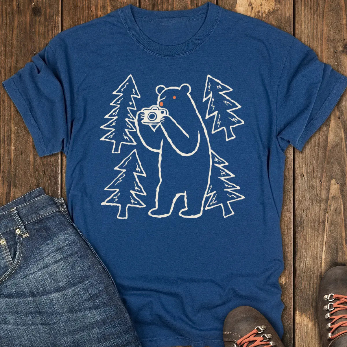 Say Cheese and Run Tee - Navy