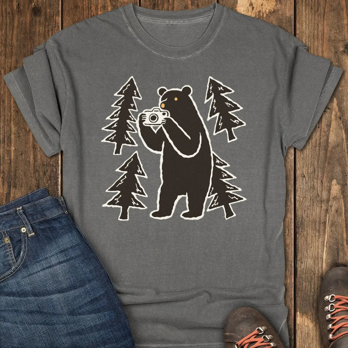 Say Cheese and Run Tee - Pepper
