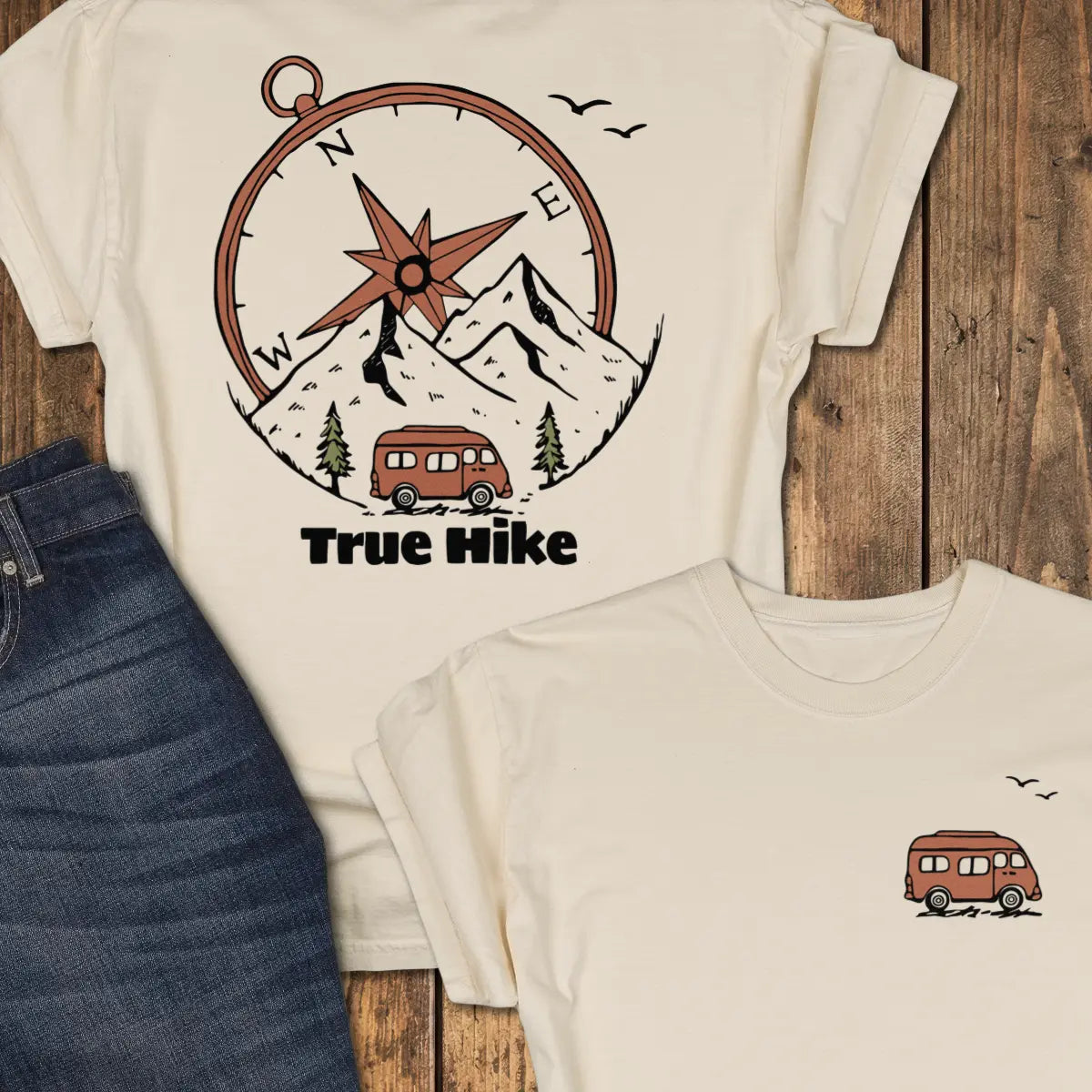Scenic Route — Back Print Tee - Ivory