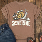 Scenic Route Snail Tee - Espresso