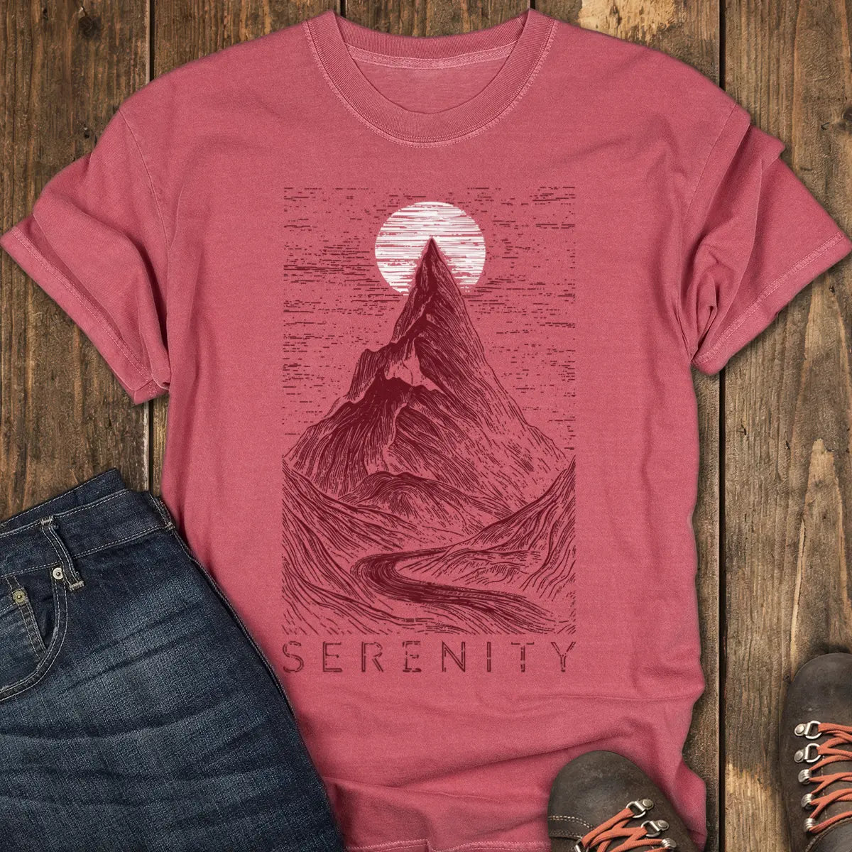 Serenity Tee - Crimson