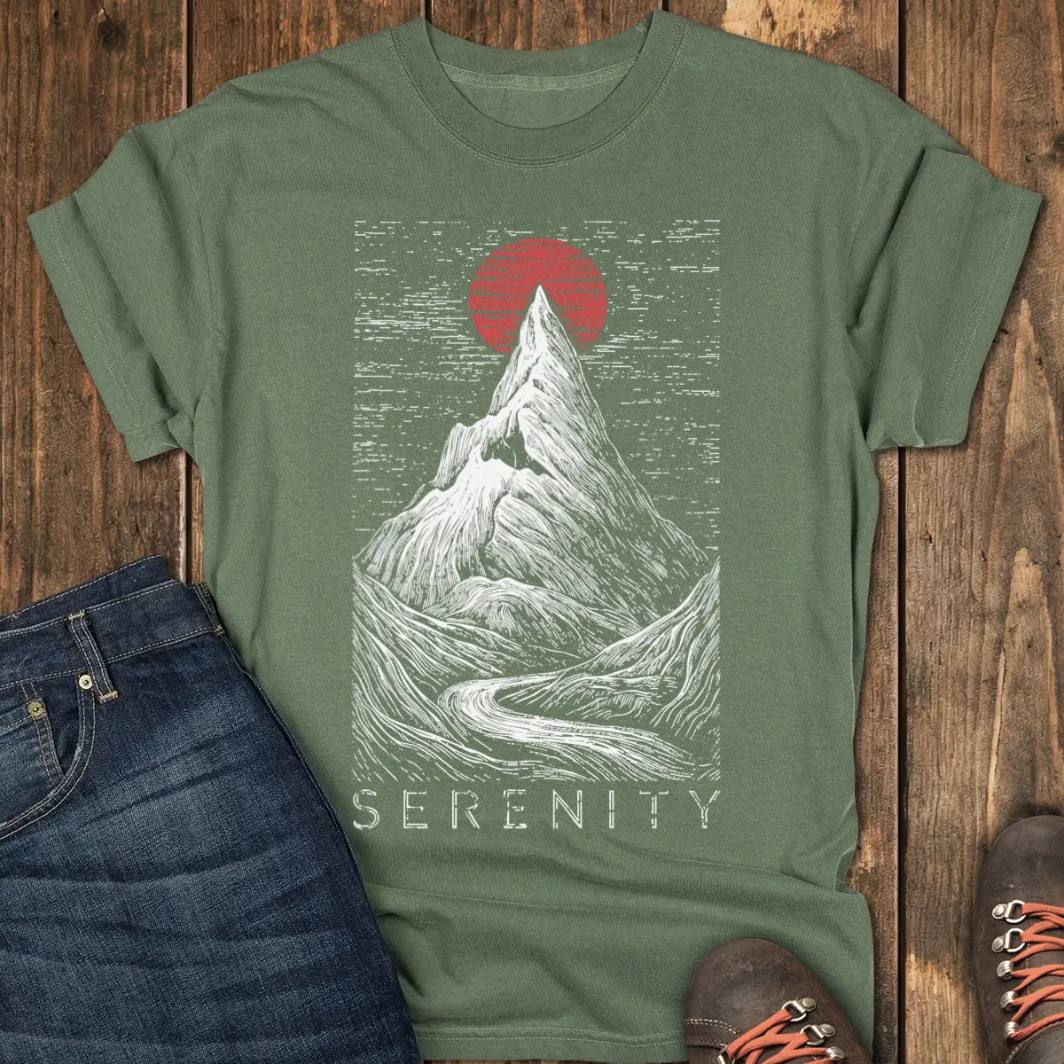 Serenity Tee - Moss