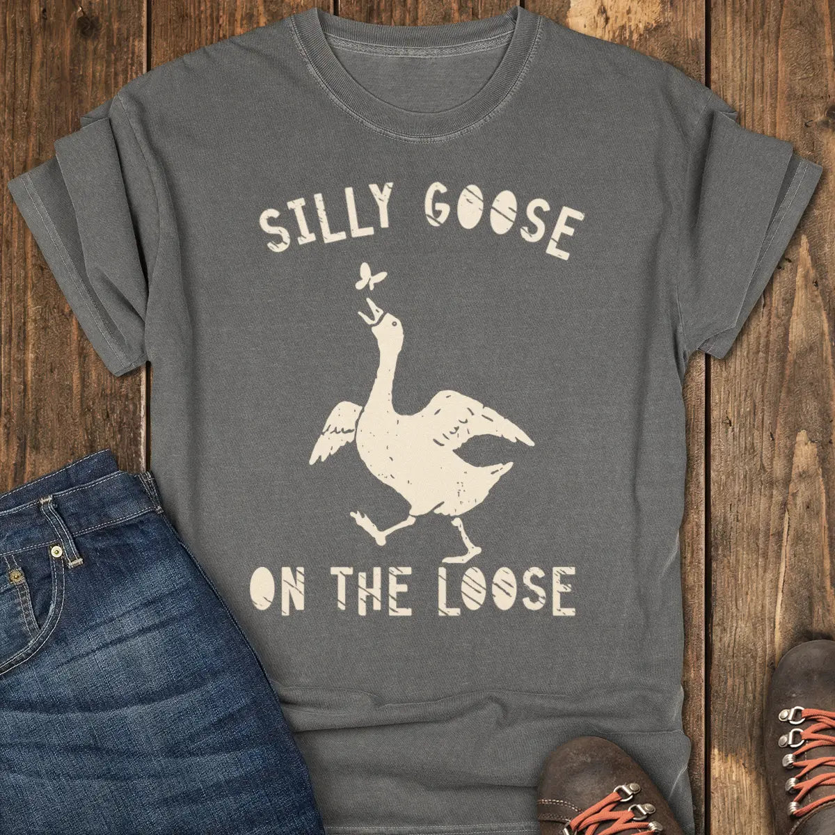 Silly Goose Tee - Pepper