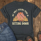 Sitting Pose Hiking Club Tee - Black