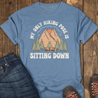 Sitting Pose Hiking Club Tee - Blue Jean
