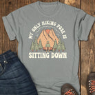Sitting Pose Hiking Club Tee - Grey