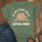 Sitting Pose Hiking Club Tee - Moss