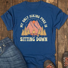 Sitting Pose Hiking Club Tee - Navy