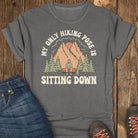 Sitting Pose Hiking Club Tee - Pepper