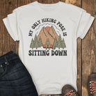 Sitting Pose Hiking Club Tee - White
