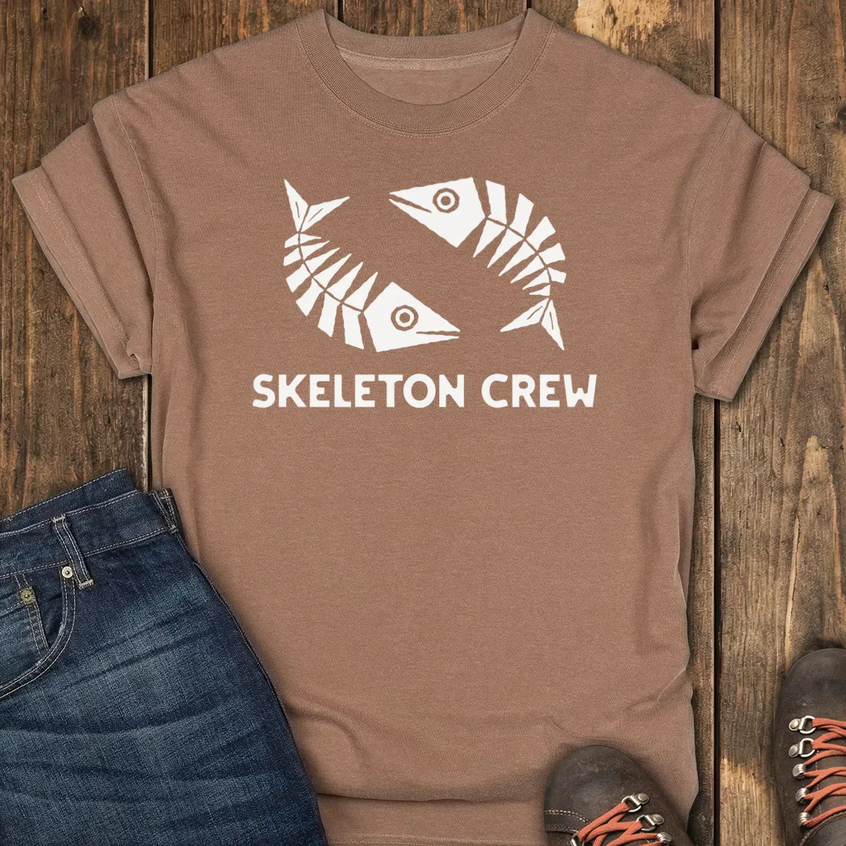 Skeleton Crew Tee - Espresso
