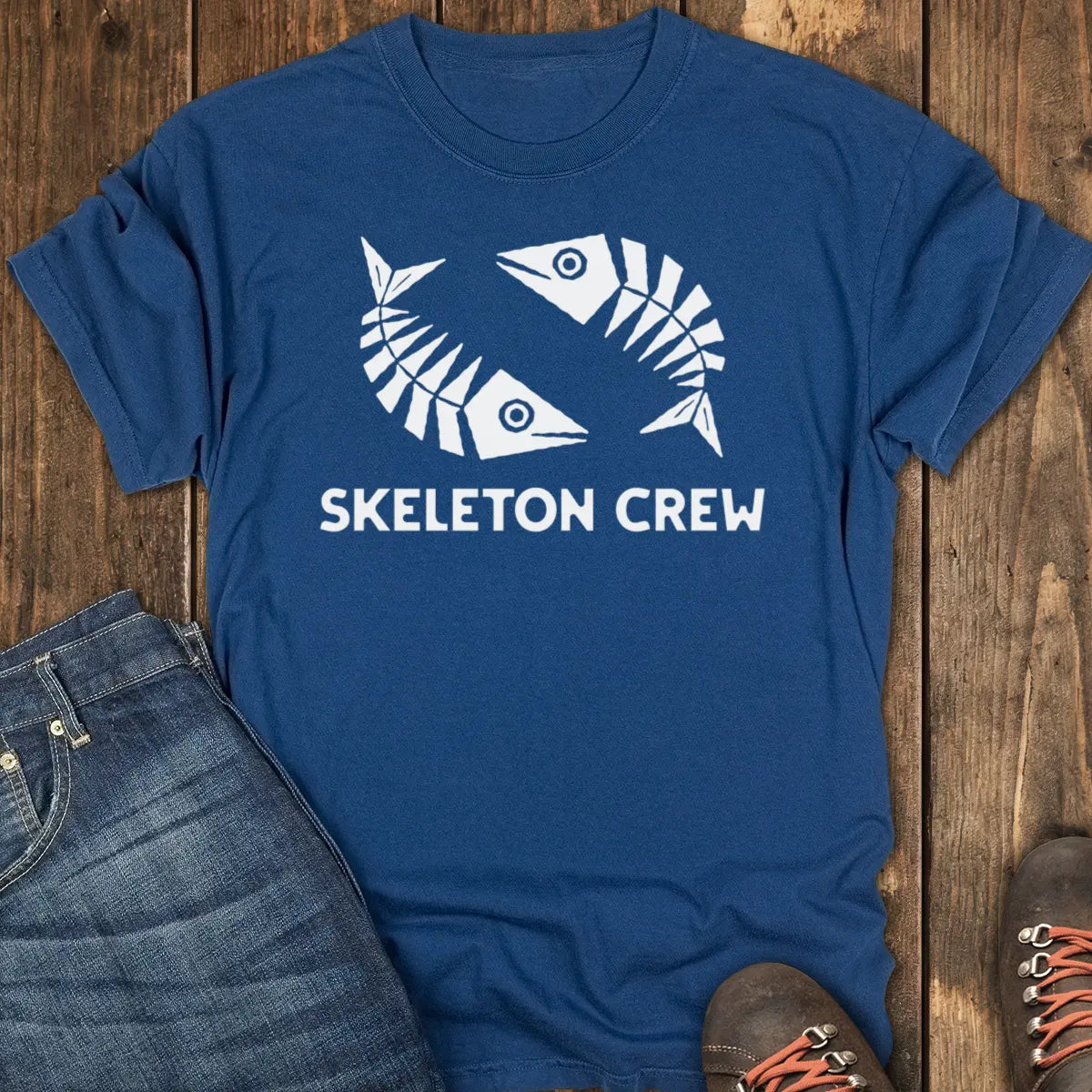 Skeleton Crew Tee - Navy