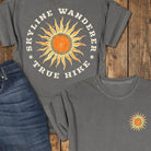 Skyline Wanderer — Back Print Tee - Pepper