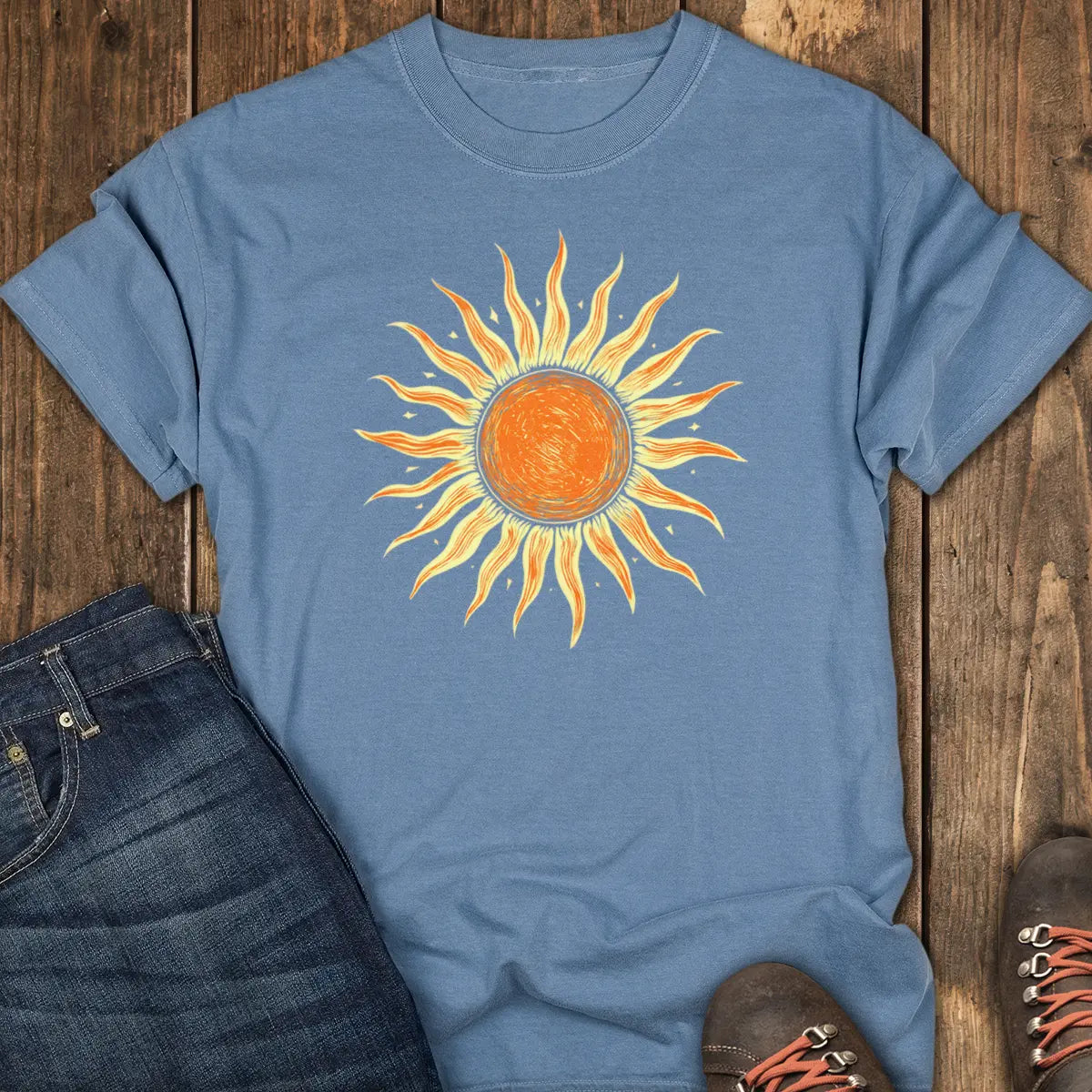 Skyline Wanderer Tee - Blue Jean