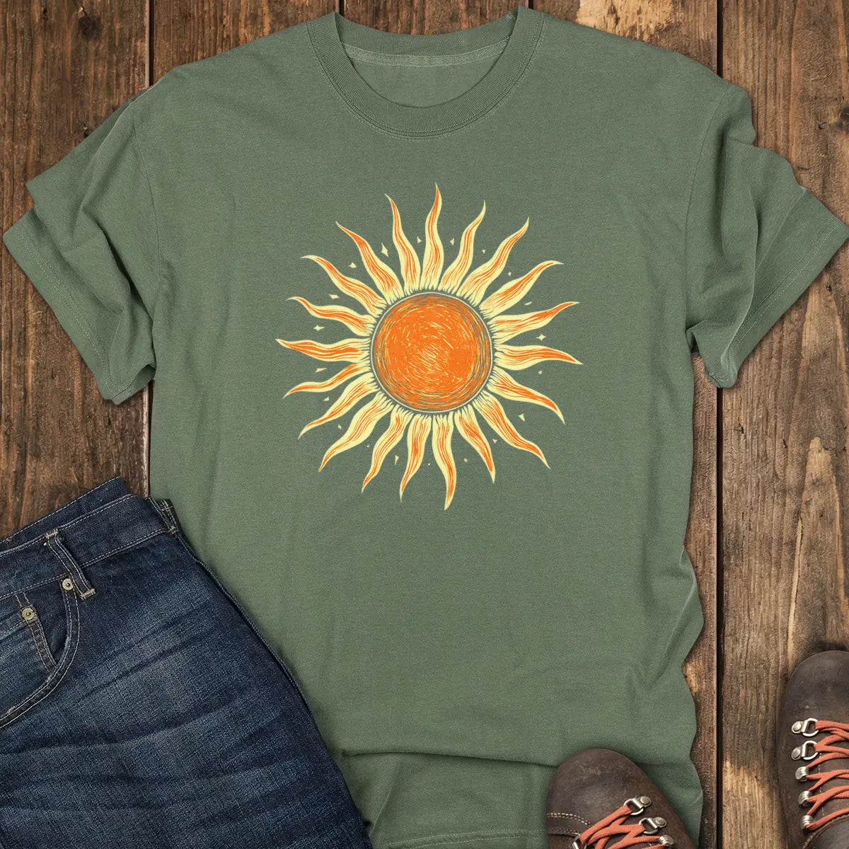 Skyline Wanderer Tee - Moss
