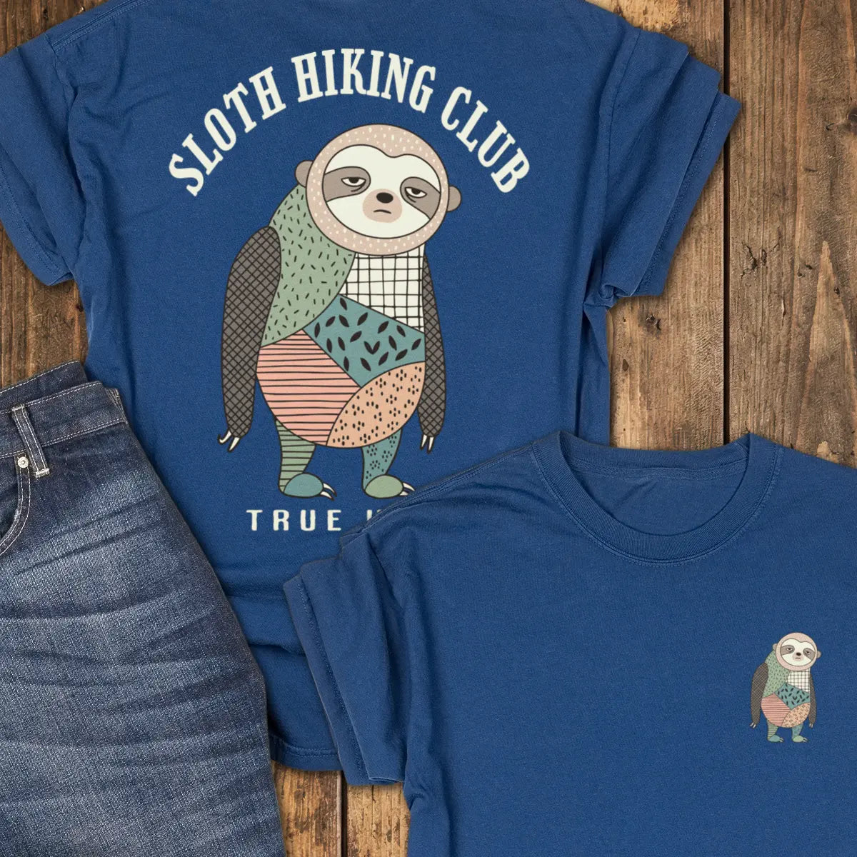 Sloth Hiking Club Tee - Navy