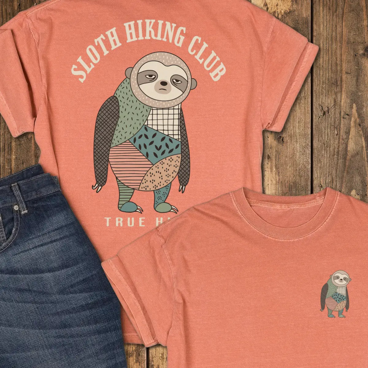Sloth Hiking Club Tee - Yam