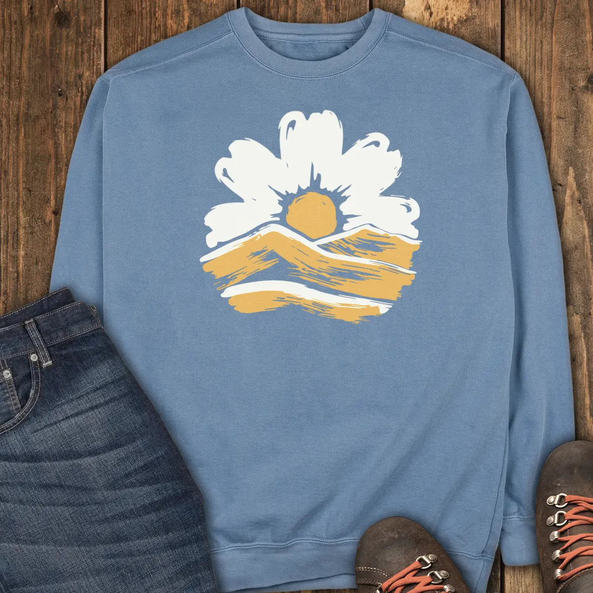 Slow Morning Sweatshirt - Blue Jean