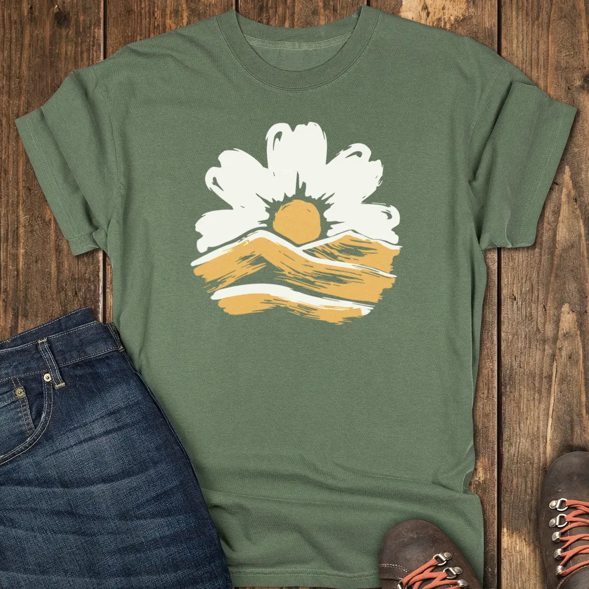 Slow Morning Tee - Moss