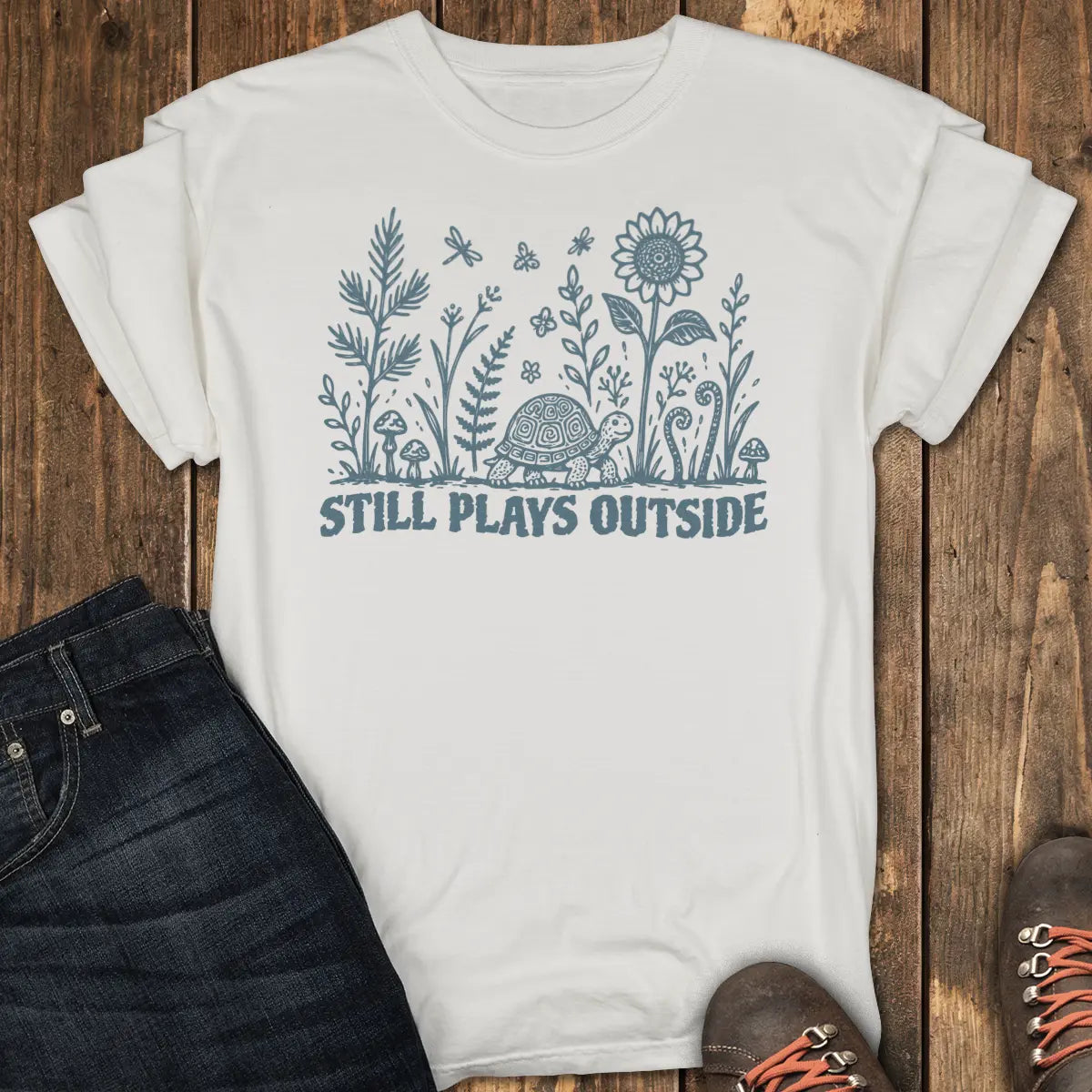 Slow Trail Society Tee - White