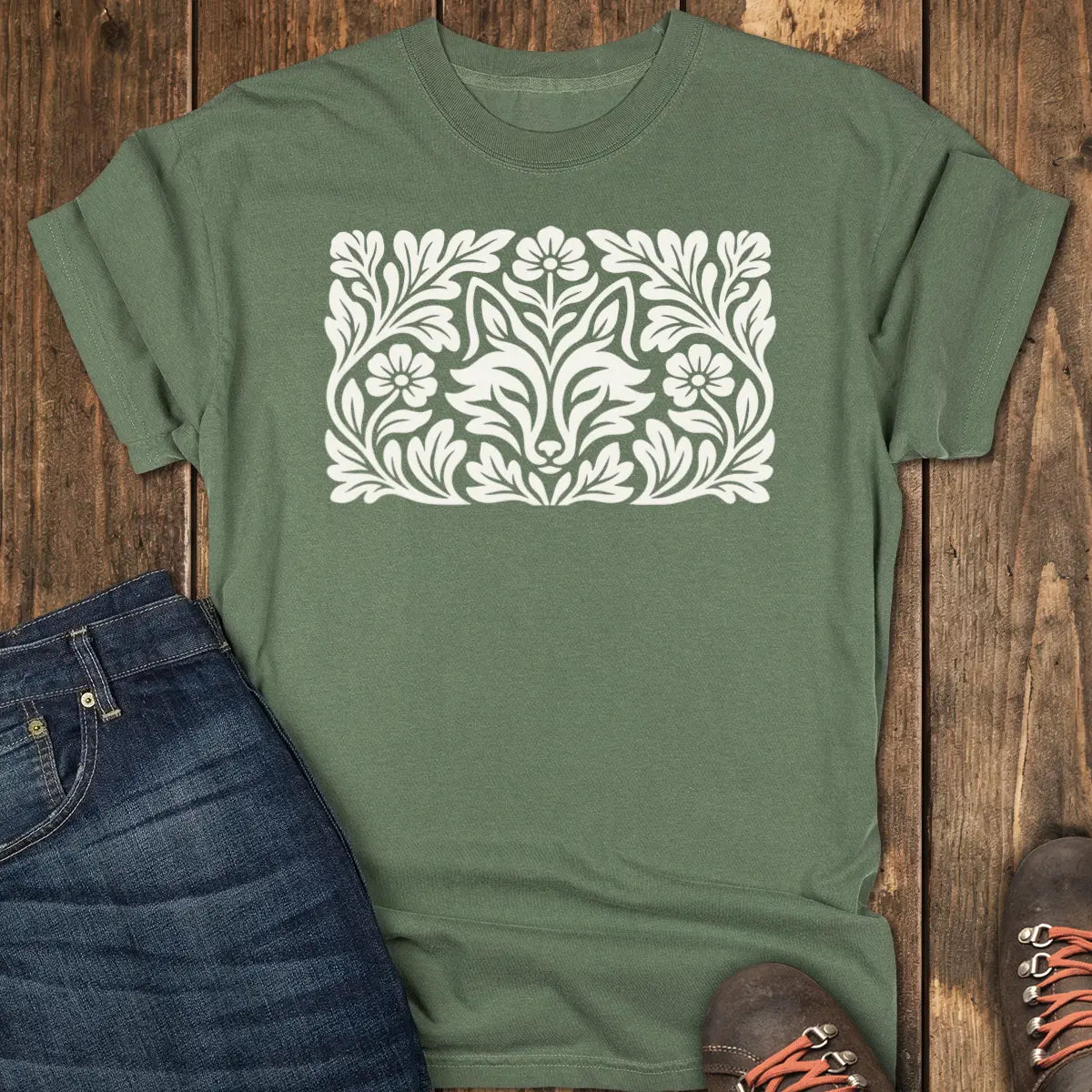 Sly Fox Tee - Moss