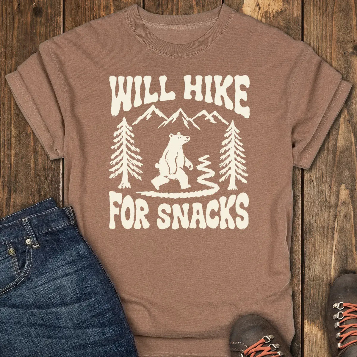 Snack Bear Tee - Espresso
