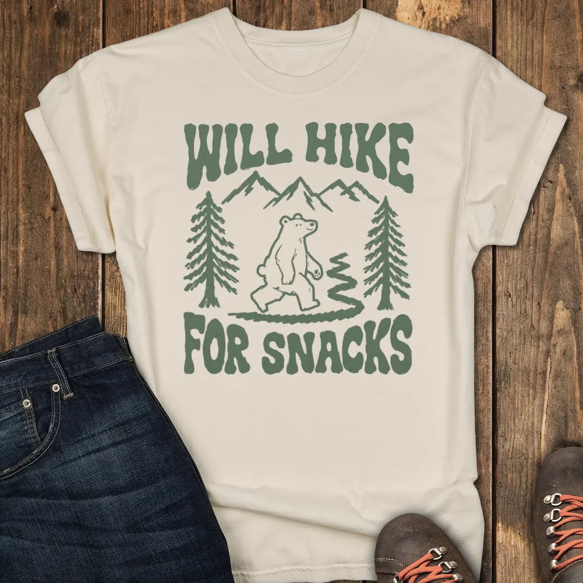 Snack Bear Tee - Ivory