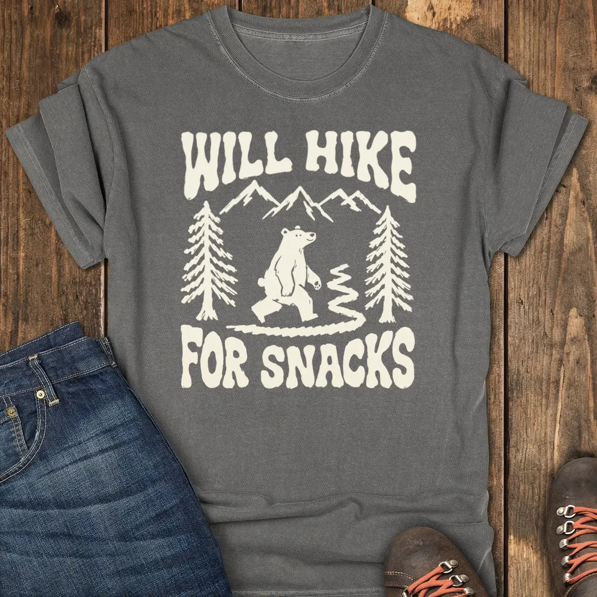 Snack Bear Tee - Pepper