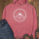 Solar Crest Hoodie - Crimson
