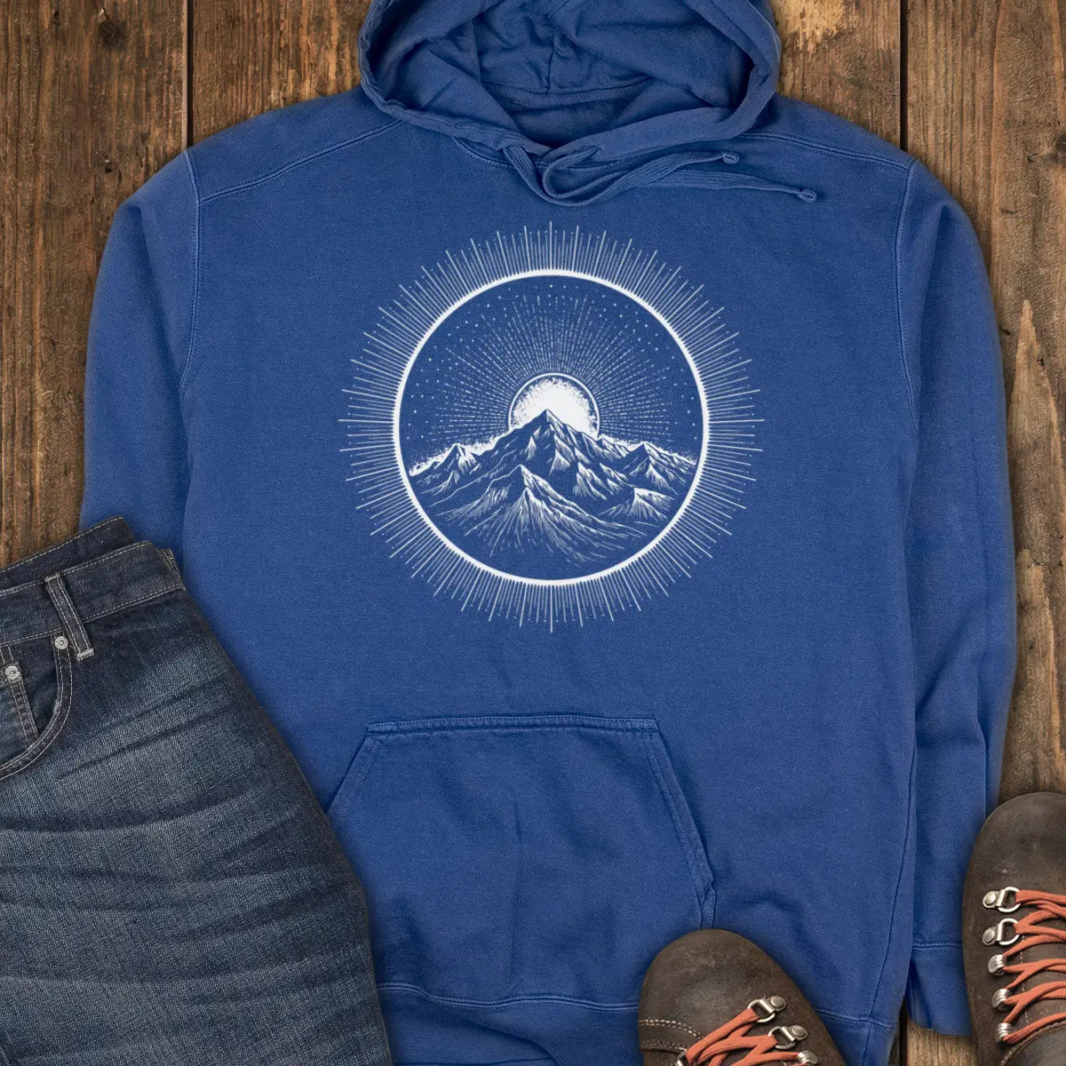 Solar Crest Hoodie - True Navy