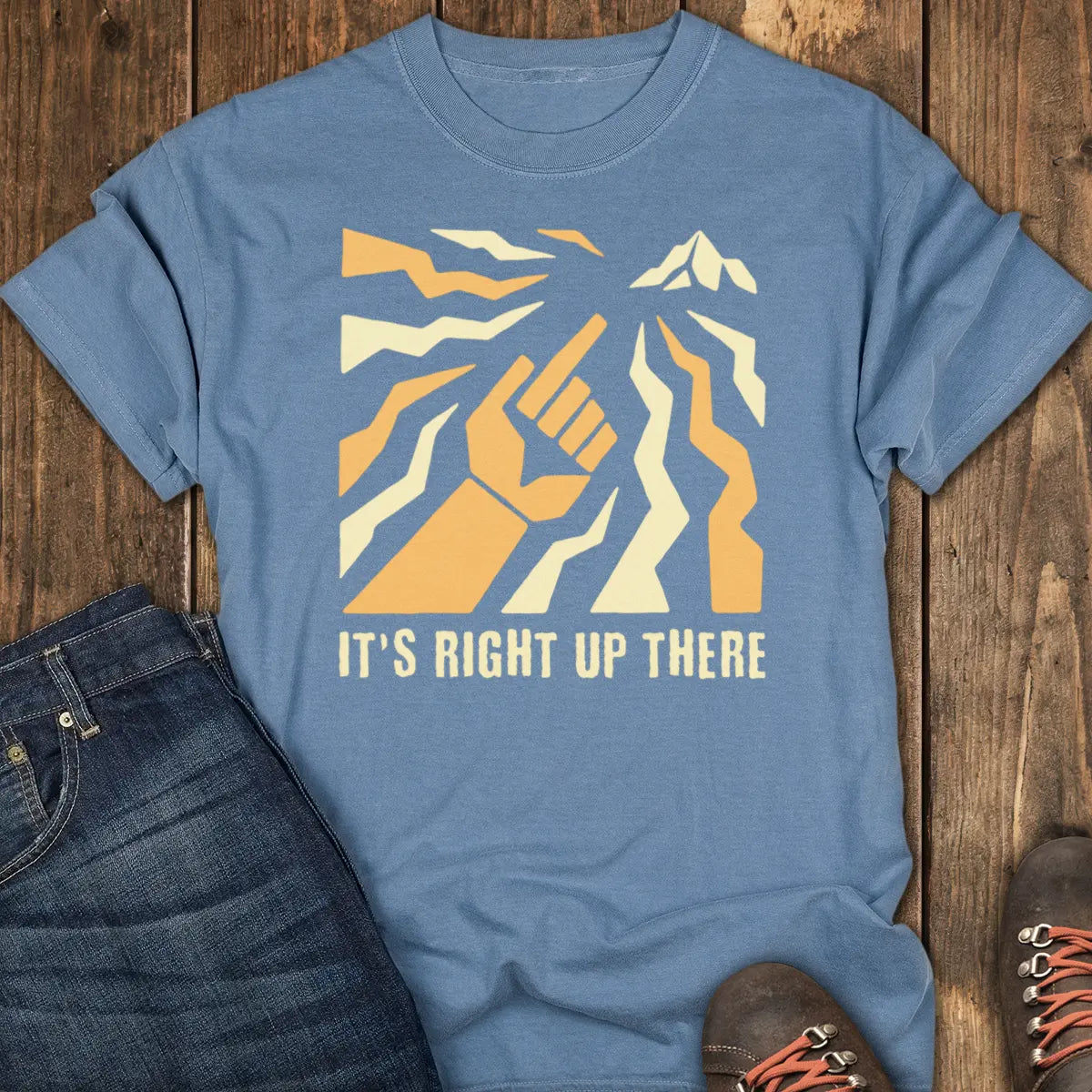 Somewhere Over There Tee - Blue Jean