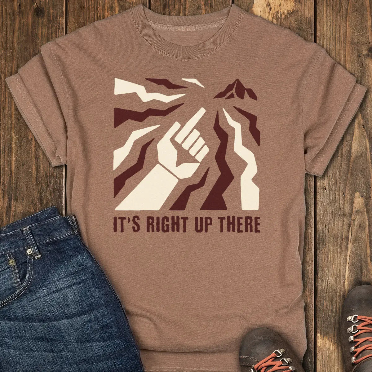 Somewhere Over There Tee - Espresso