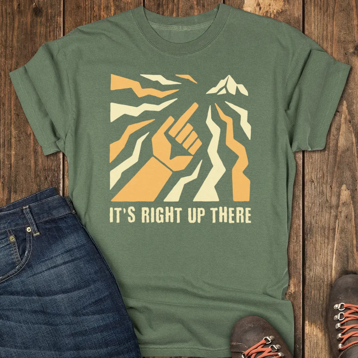 Somewhere Over There Tee - Moss