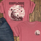 Space Hike Tee - Crimson