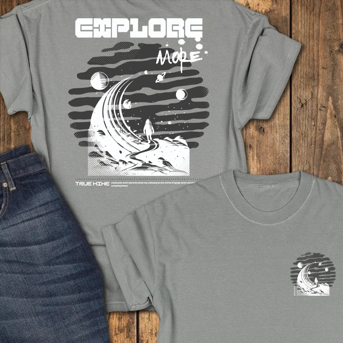 Space Hike Tee - Grey