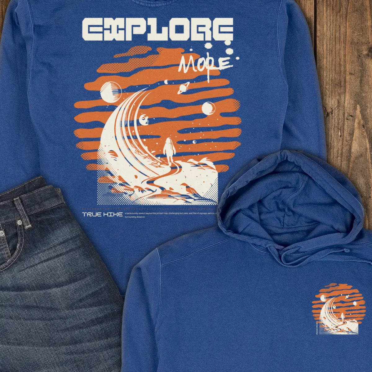 Space Hike Hoodie - True Navy