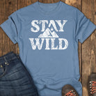 Stay Wild Tee - Blue Jean