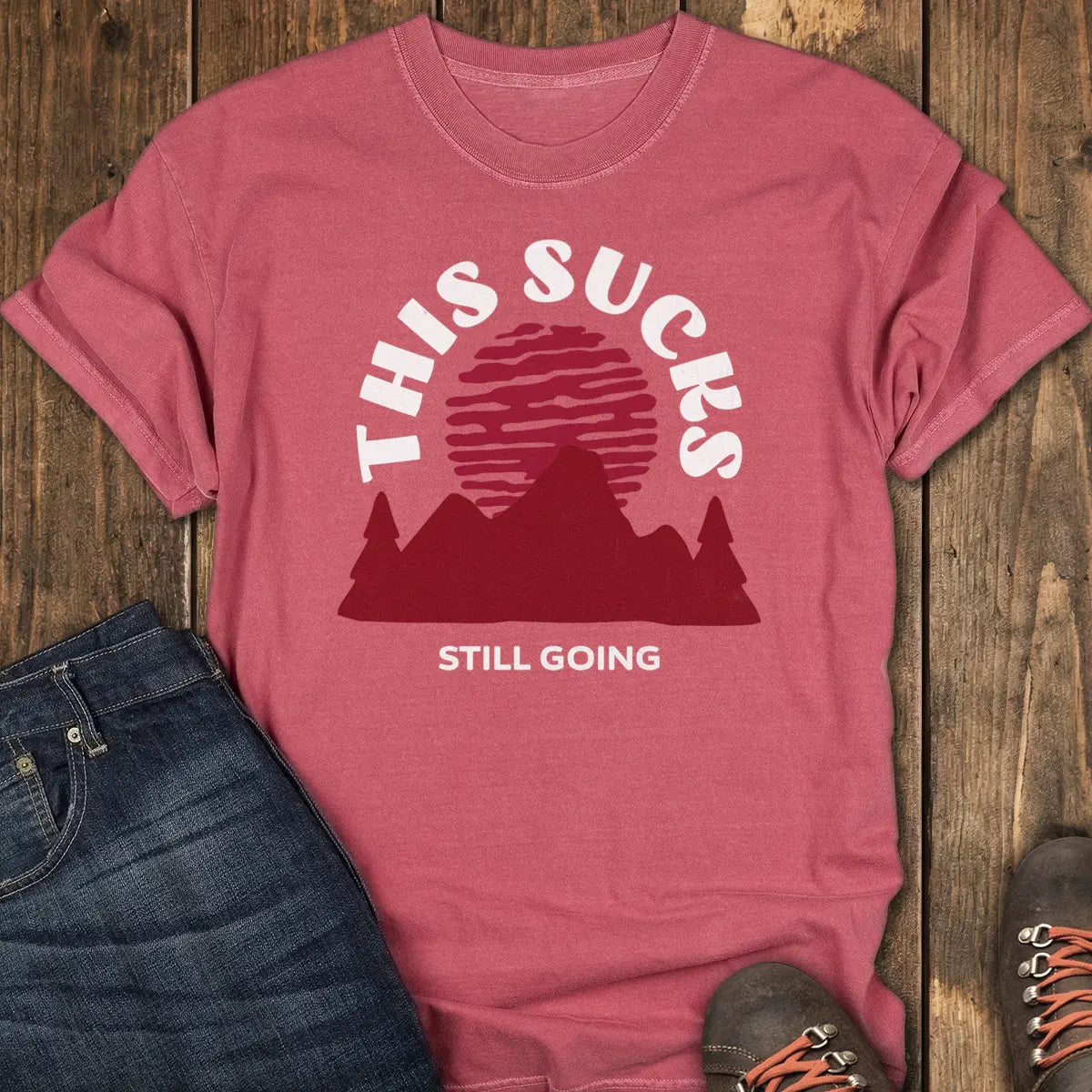 Still Going Tee - Crimson