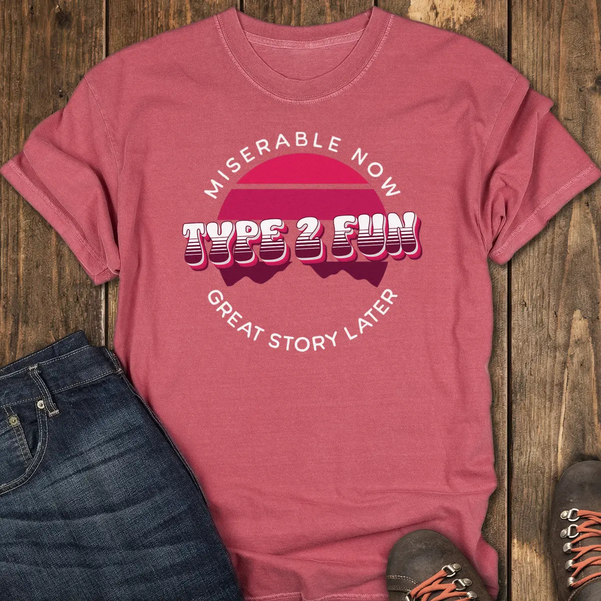 Suffer Now Tee - Crimson