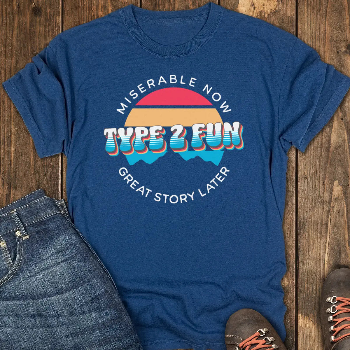 Suffer Now Tee - Navy