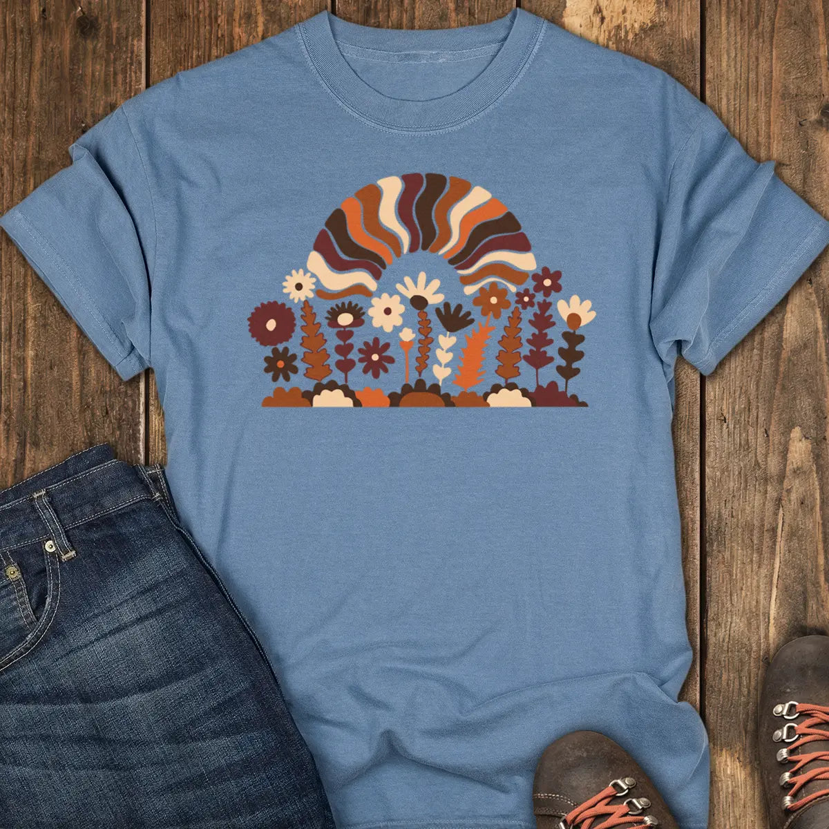 Summer Outside Tee - Blue Jean