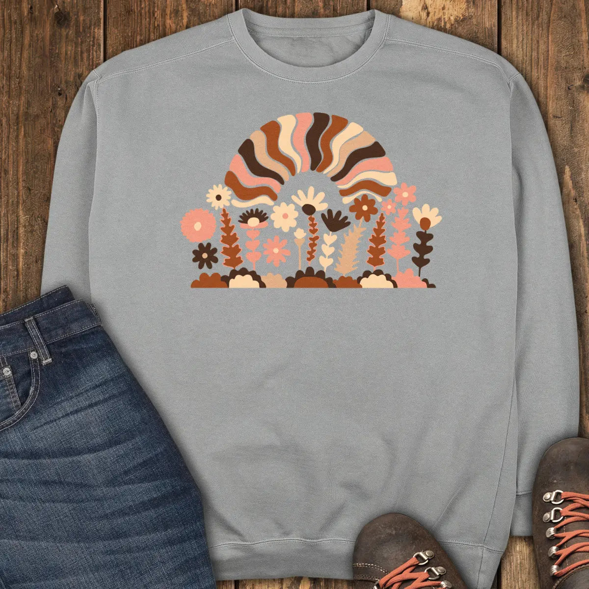Summer Outside Sweatshirt - Grey