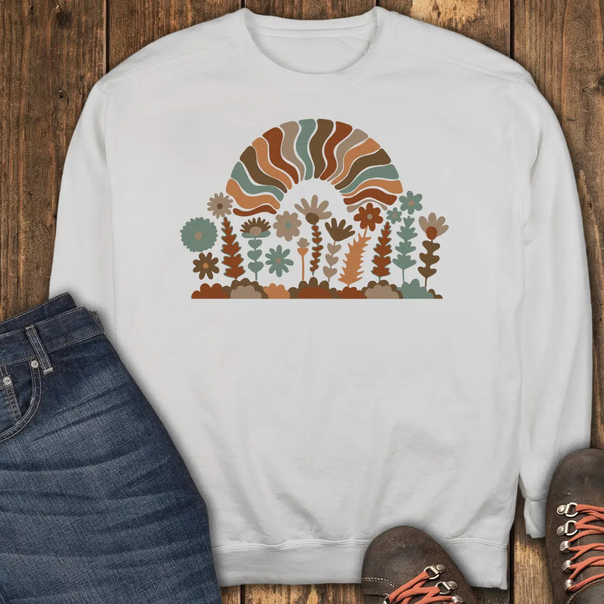 Summer Outside Sweatshirt - White