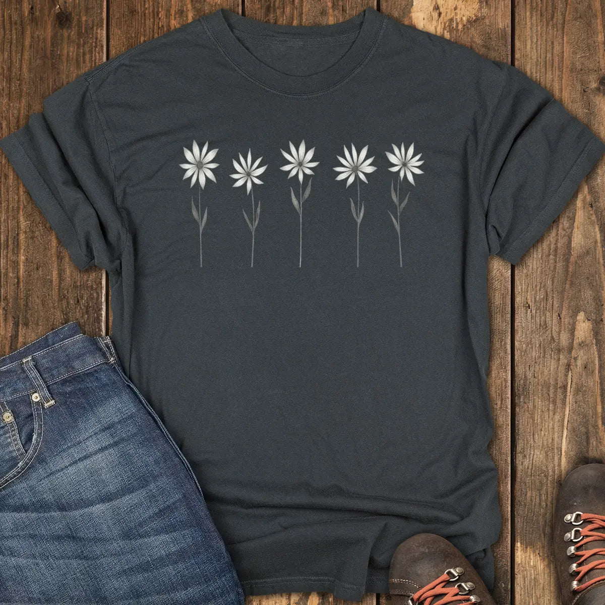 Summit Blooms Tee - Black