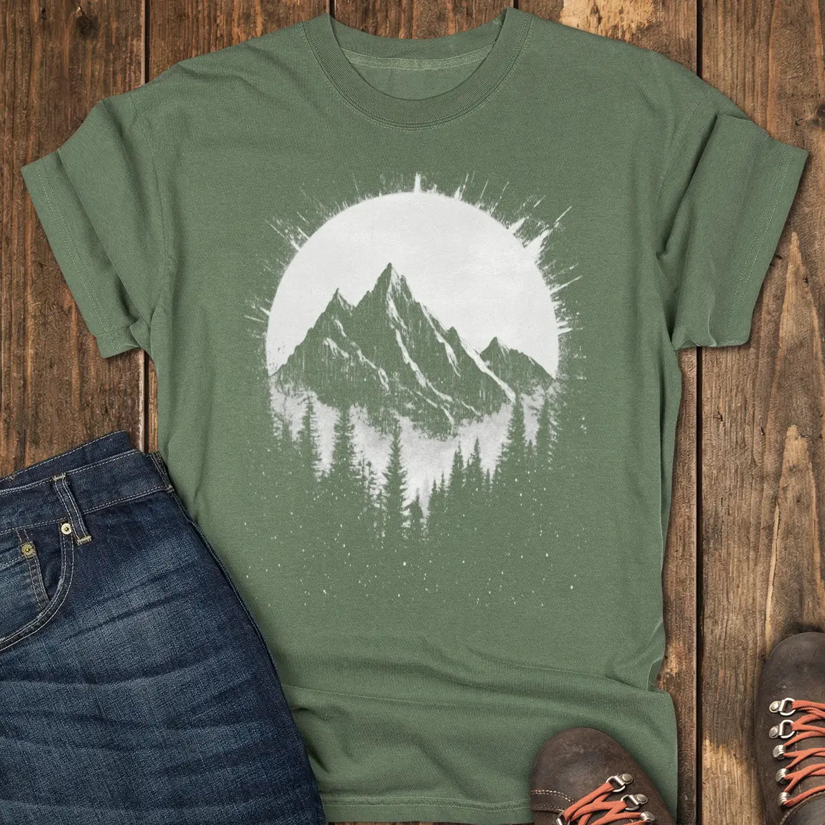 Summit Glow Tee - Moss